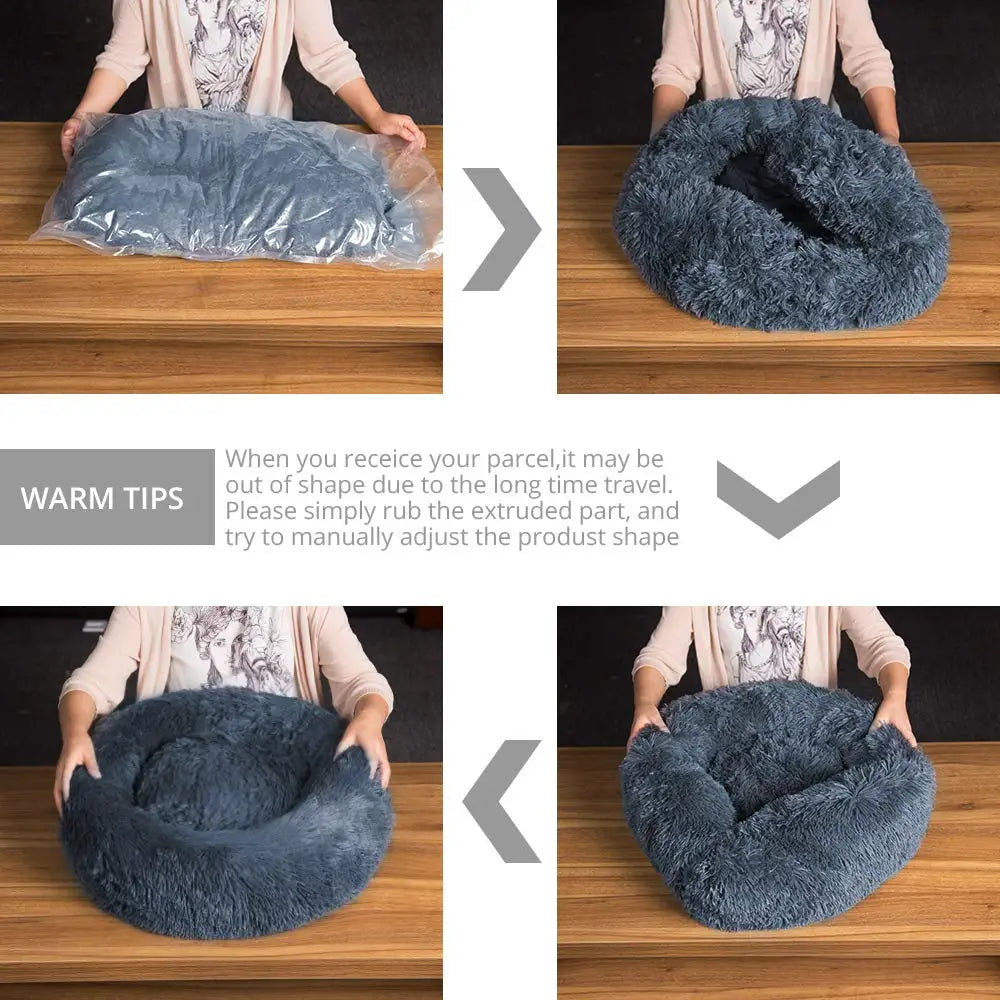 Cama nido ultra suave para perros y gatos